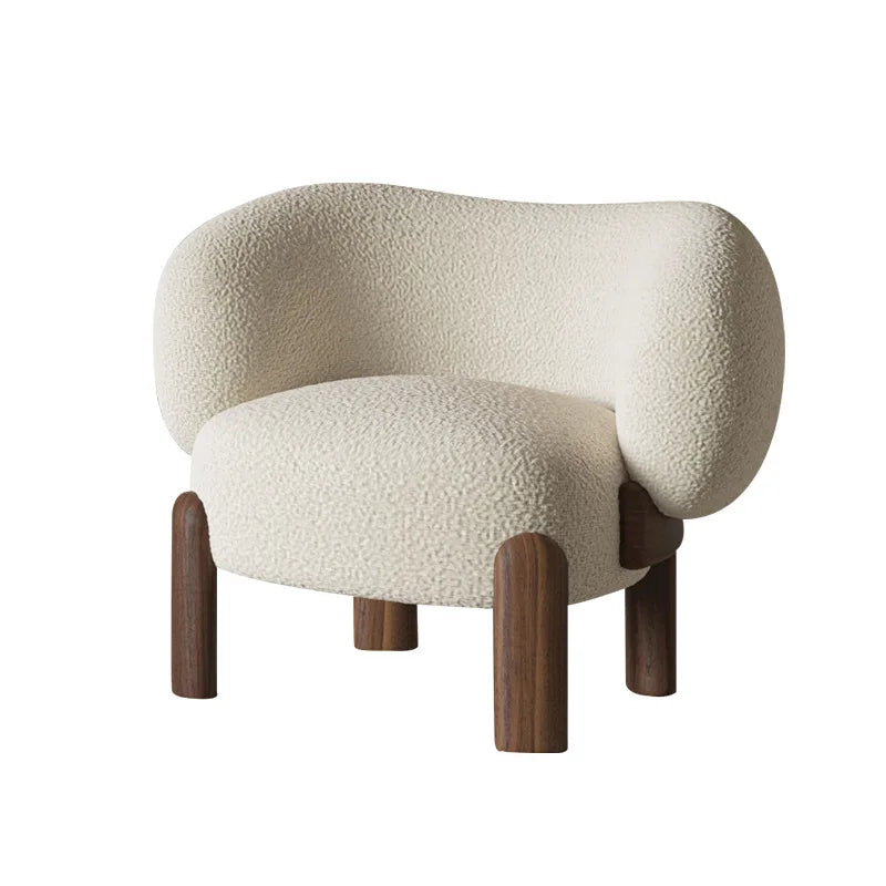 Modern Nordic Bouclé Lounge Chair