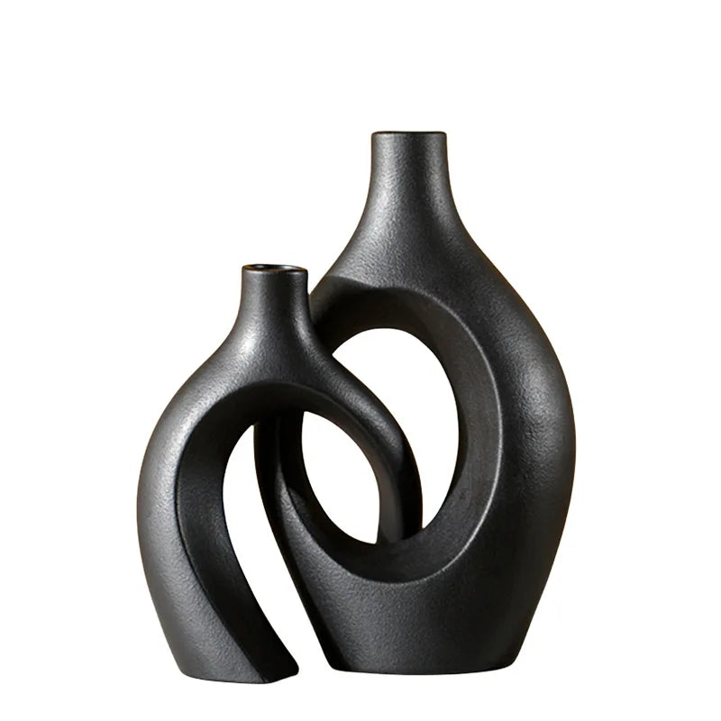 Hollow Ceramic Vase Set