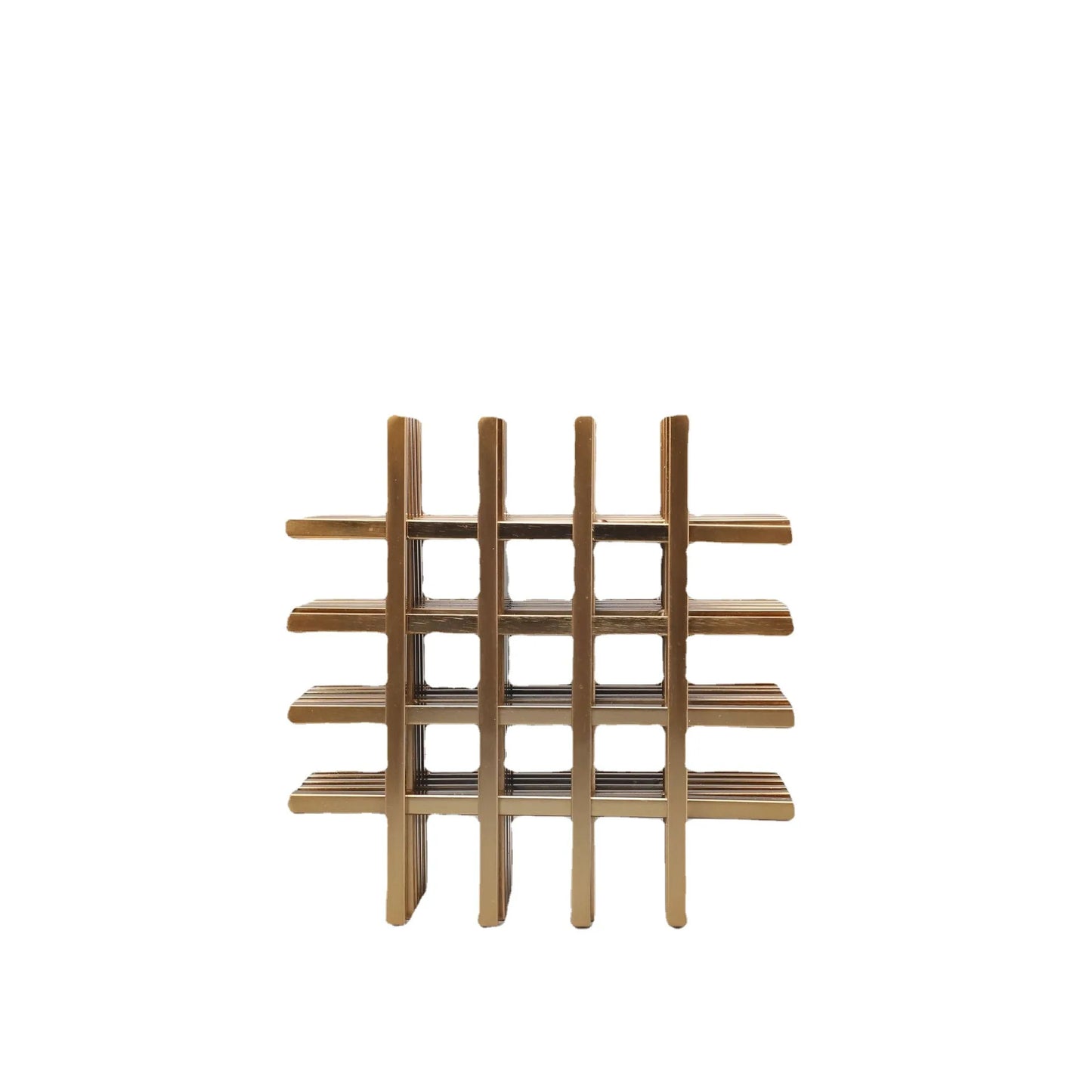 Geometric Metal Desk Sculpture