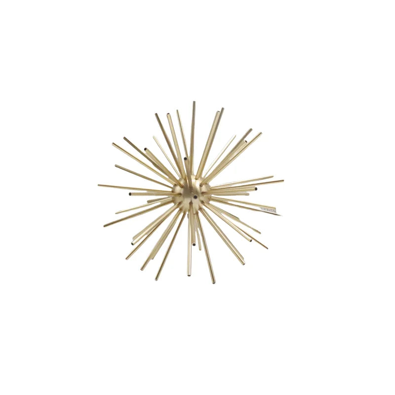 Gold Metal Starburst Sculpture