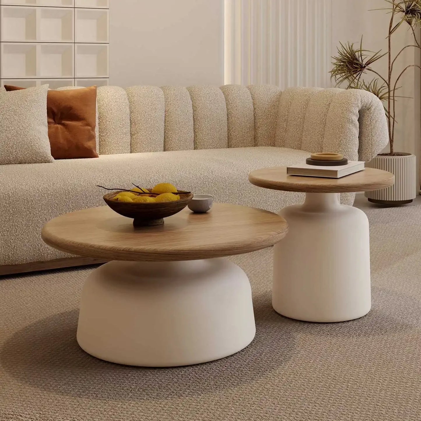 Modern Round Coffee Table Set