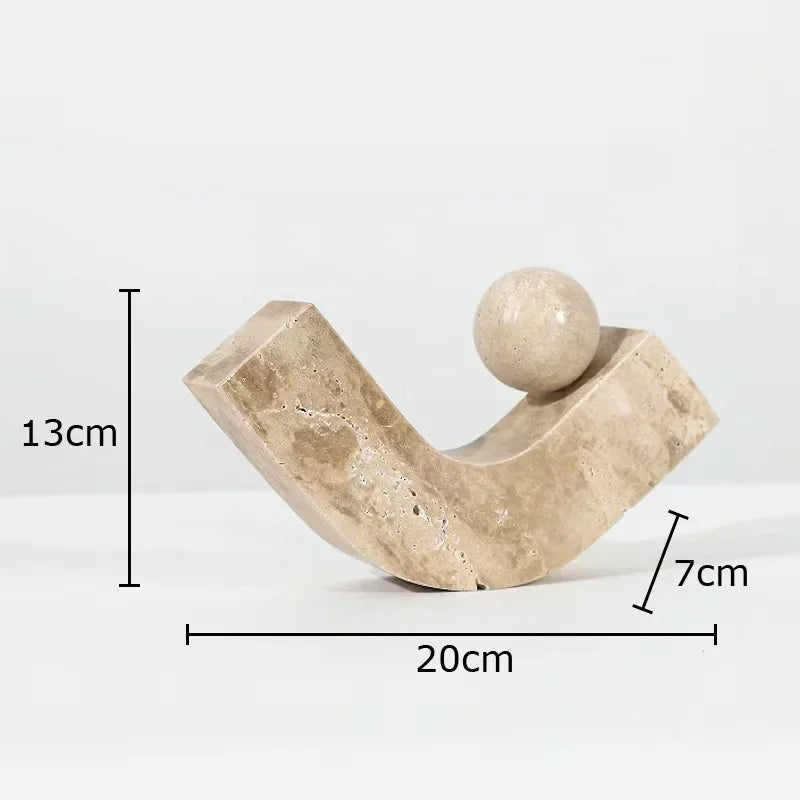 Geometric Arc Stone Sculpture