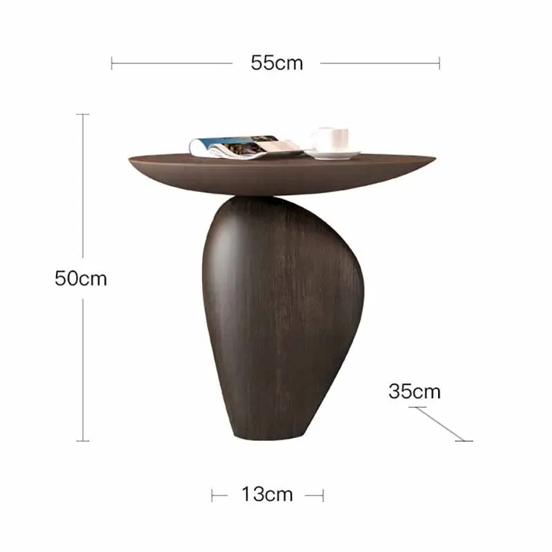 Sculptural Side Table with Modern Design
