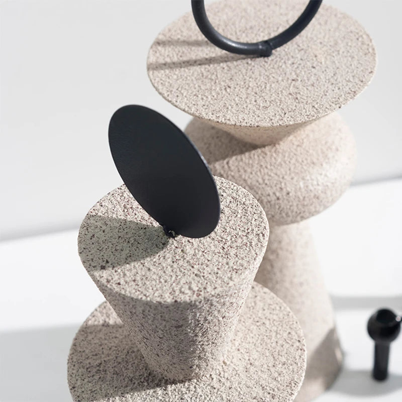 Modern Geometric Sculpture Set