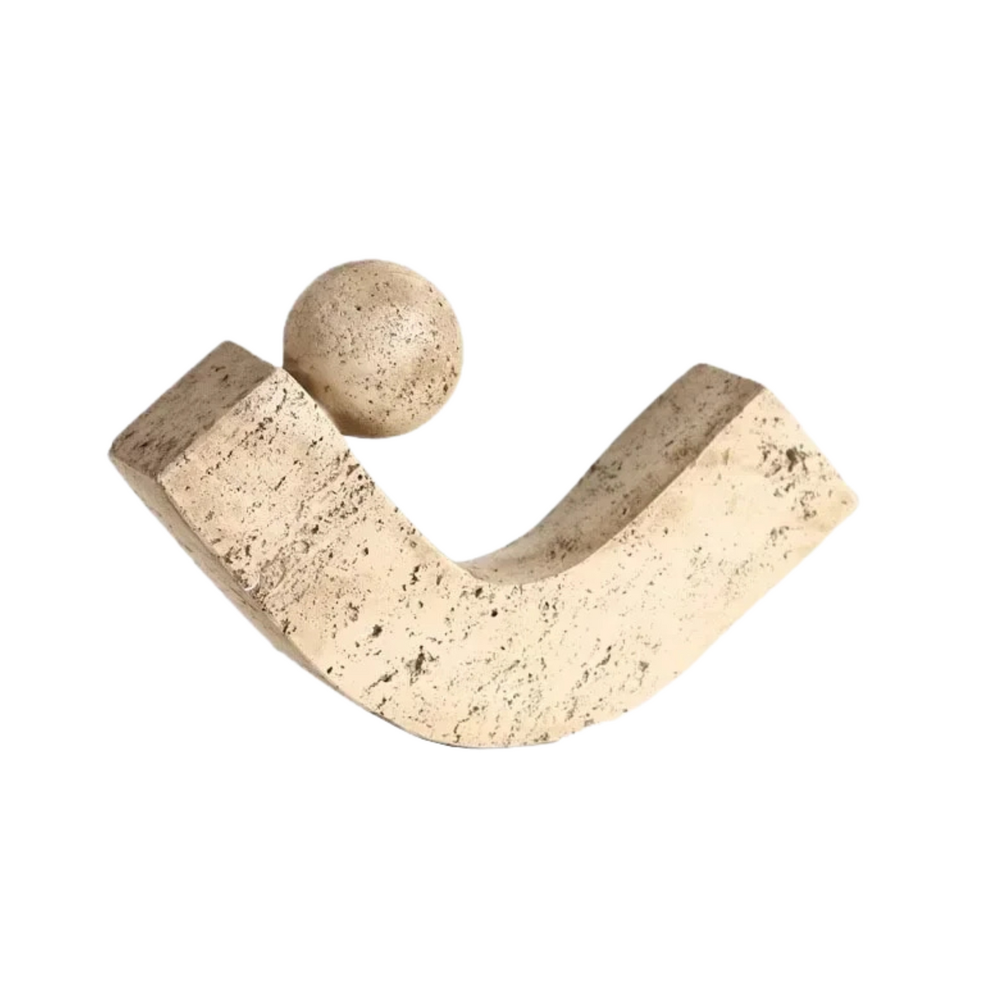 Geometric Arc Stone Sculpture