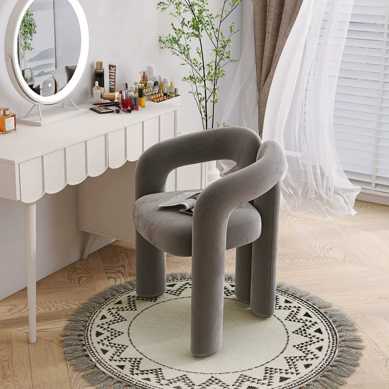 Modern Curved Accent Chair