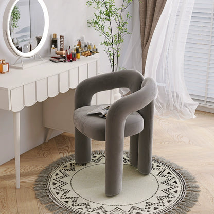Modern Curved Accent Chair