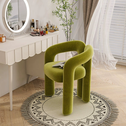 Modern Curved Accent Chair