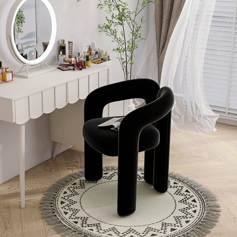 Modern Curved Accent Chair