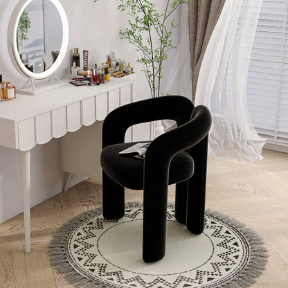 Modern Curved Accent Chair