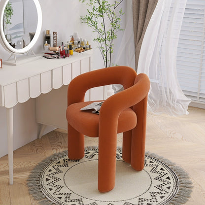 Modern Curved Accent Chair