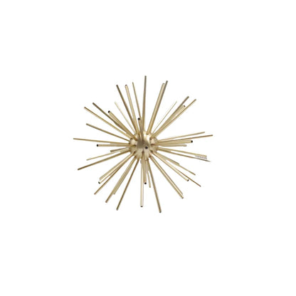 Gold Metal Starburst Sculpture