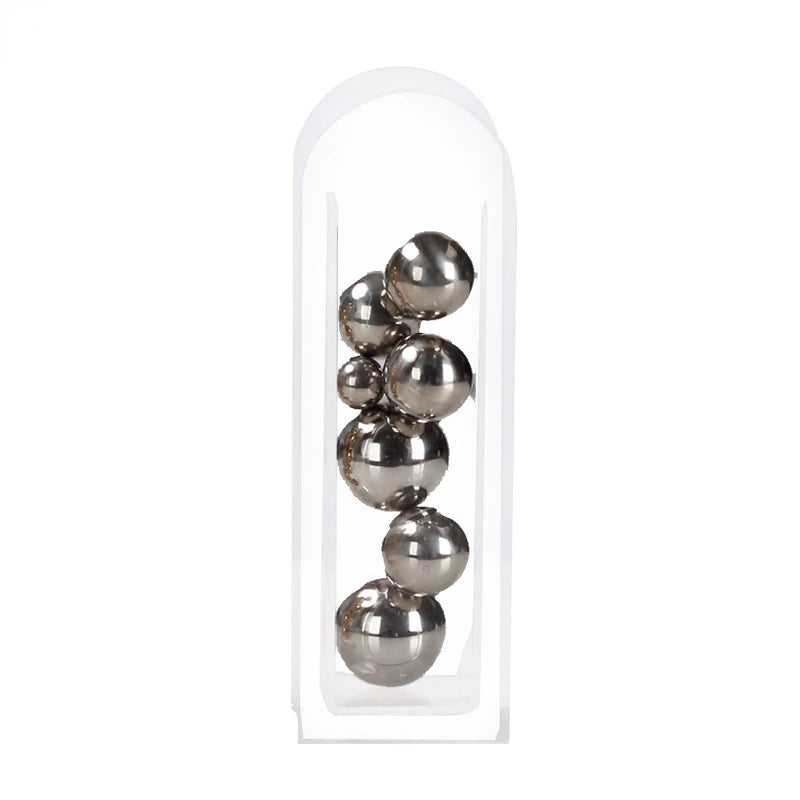 Silver Acrylic Ball Sculpture