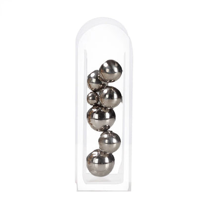 Silver Acrylic Ball Sculpture