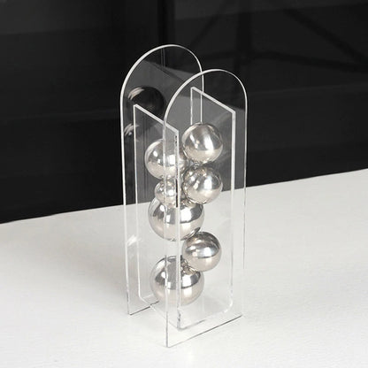 Silver Acrylic Ball Sculpture