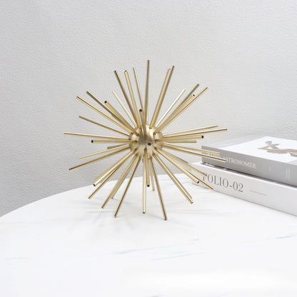 Gold Metal Starburst Sculpture