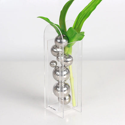 Silver Acrylic Ball Sculpture
