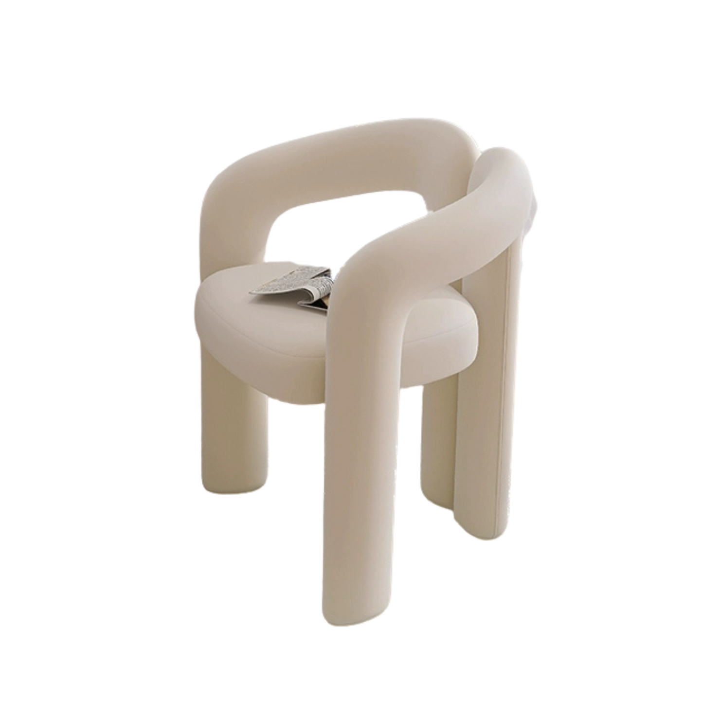 Modern Curved Accent Chair